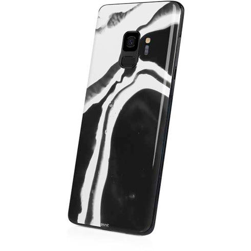 Black Marble Ink Galaxy S9 Skin